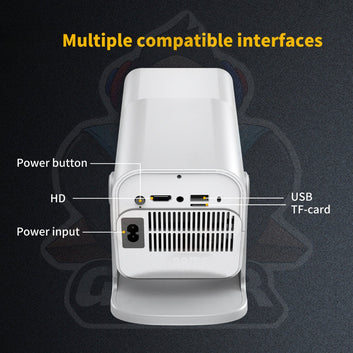 HCS350  Android plus Game Projector Support 8K with Two Heavy Built Wireless Controllers