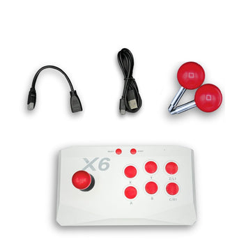 X6 Video Game Console with Double Arcade Joystick 64GB Built-in 20000+ Games