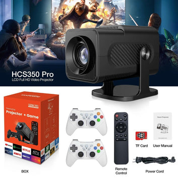 HCS 350 Pro plus Android Plus gaming Projector Smart Home Cinema Portable Android Plus game Projector